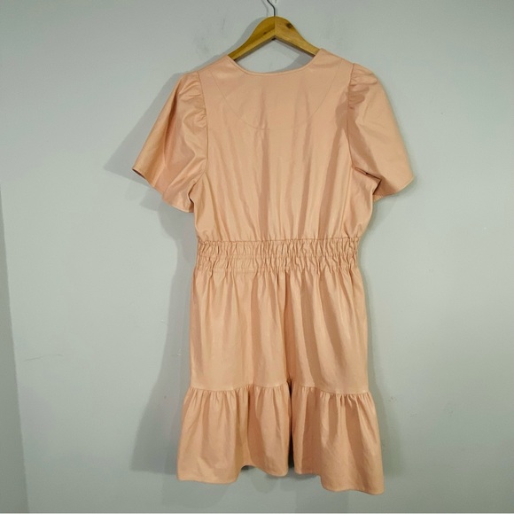 ANTHROPOLOGIE Somerset Mini Dress Faux Leather Edition - Picture 8 of 13